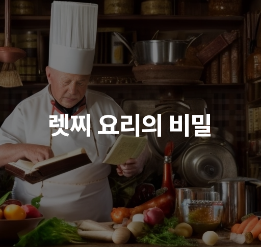렛찌 요리의 비밀  렛찌 레시피 초보자 가이드 요리 팁 방법론